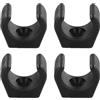 Zeroupshop 4 clip di stivaggio per barche marine, supporto per canna da pesca in plastica e rastrelliera per pagaie, per tubi di diametro da 2,5 cm, accessori resistenti all'usura, per riporre le