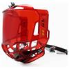 Gy Visiera integrale per casco da hockey su ghiaccio, per adulti e ragazzi, antigraffio, anti-appannamento, certificazione CE (rosso)