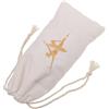 MOKKHNB Borsa per Scarpe da Balletto in Tessuto Bianco con Coulisse, Leggera e Resistente All'acqua, per Scarpe da Danza Morbide da Viaggio