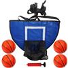 Generic Canestro per trampolino da basket, morbido regolabile per esterni, kit di fissaggio universale, rete per bordi, per esercizi in cortile, giochi di salto, giochi, fitness