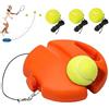 Generic Solo Practice Tennis Trainer palla rimbalzo con corda, 2 l battiscopa riempibile per allenamento con cavo da 3,8 m, attrezzatura portatile per auto-pratica per principianti e adulti, blu + 1 palla
