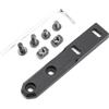 QIRUIMY Supporto tattico MLOK e Keymod Compact Scout Light Rail per torce M300 M600 in Alluminio, Accessori Leggeri a Basso Profilo per Torcia elettrica (Nero)