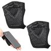Nuyhgtr Guanti da ciclismo da donna, guanti traspiranti a mezza gamba, anti-slittamento, guanti da sollevamento , con supporto per wrist, protezione completa per yoga, esercizio, allenamento, nero