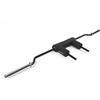 Toorx [Bilanciere Safety Squat Bar SSB-PRO] Barra Professionale Acciaio Brunito per Allenamento Gambe, Carico Max 320 kg, Roller Collo e Spalle, Manicotti Cromati su Cuscinetti, Lunghezza 227 cm