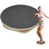 Generico Tavola Twist per esercizi - Legno 30 cm 1,8 kg | Twist Board Balance Core Vita Twister Dimagrante Scultore addominale | B́oard per allenamento di bilanciamento rotante con disco rotante portatile, cap
