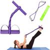 HVIHWI Set di 3 fasce per addominali per la casa, con 6 tubi, corda elastica, fasce di resistenza HVIHWI e espansori a 8 forme, set di fasce fitness per addominali, gambe, glutei, uso domestico per uomo e