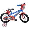 CARTOON Bicicletta Avengers 16 Pollici con Rotelle, Borraccia e Trombetta
