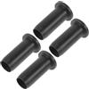 GATHINESS 4 Pezzi Boccola per Scalmo Kayak in Nailon Nero, Accessorio per Impugnature Remi, Facile Installazione e Protezione delle Boccole per Remi