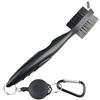 QHFlashbuy Spazzola da Golf,Golf Club Groove Cleaner,Spazzola per La Pulizia del Golf Accessori,per Mazze da Golf Facile da Attaccare alla Borsa da Golf