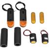 ZEPFJHE Manubrio LED indicatori di direzione LED indicatori di direzione sinistra/destra indicatori di direzione luce riflettente cinghia decorazione riflettori notturni Girare lampada parte di