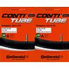 Continental 2 camere d'aria Continental Compact 10/11/12, 10, 11, 12 pollici (44/62-194/222)