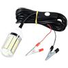 PLAFOPE Luce da Pesca Subacquea LED 108 Lampade Super Luminosa 15w Cavo da 5m e 2 Morsetti a Coccodrillo per Uso Professionale Notturno
