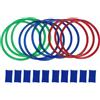BSTCAR Set di Anelli di velocità per Bambini Cerchi per Esercizi Fitness Anello Lancio 28 cm Cerchi in Plastica per Saltare 10 Anelli 10 Fibbie per Bambini per Sport Indoor