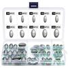 Runyu Set di Piombo da Pesca Rimovibile Dropshot con Scatola di Immagazzinaggio All'aperto - 50 Pezzi (2g/3g/4g/5g/7g/8g/10g/15g/20g/25g)