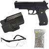 Saigo Defense Confezione Pistola Airsoft G.26 Molla Nera/Materiale: Metallo/Potenza 0,5 Joule/Consegnata con Accessori