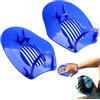 Generico Palette per nuoto - 18,5x12,5 cm, cinghie regolabili in silicone, pinne ergonomiche per allenamento | per esercizi professionali, attrezzatura per l'allenamento in acqua della piscina per il
