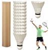 Generic Volani da Badminton 12 Pezzi Volani Naturale