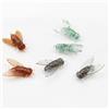 Hoppipola 20 esche da pesca a mosca in plastica morbida, 111721 mm, mosche secche realistiche per trota, pesce, salmone, luccio, carpa, verde, marrone, nero