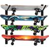 BAKENLON Supporto da parete per skateboard, supporto a 6 livelli, rimovibile o combinabile
