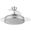 Eden pulse Ventilatore da soffitto in argento, 72 W 6120 lm, colore luce selezionabile, 32/47 x 50/110 cm