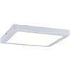 Paulmann 70870 Plafoniera Atria, Quadrata, 20 W, Luce 2700 K, Luce Bianca Calda, Pannello Led Bianco Opaco, Dimmerabile, Per Montaggio a Parete O a Soffitto, In Plastica