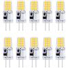 Reteck Confezione da 10 lampadine a LED G4 2 W, 210 lm, 2 W sostituisce lampadine alogene da 20 W, non dimmerabili, luce bianca calda (2900 K), 12 V AC/DC, G4