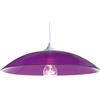 LUSSIOL Mondo - Lampada a sospensione in vetro, 75 W, viola, ø 37 x H 12 cm