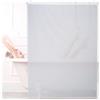 Relaxdays Tenda per Doccia Moderna, 120x240, Vasca da Bagno, Idrorepellente, Montaggio a Soffitto, Rullo Finestra,Bianca