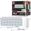 Paulmann 78867 MaxLED 250 Strip LED Smart Home Zigbee 5m IP44 22W 1000lm 30LEDs/m RGBW+ 36VA dimmerabile argentato plastica