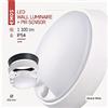Emos ZM3231 Lampada da parete a LED e plafoniera con sensore di movimento, rotonda, IP54, impermeabile, 14 W, per esterni, balcone, cantina, garage, 1000 lm, bianco neutro 4000 K, diametro 21,5 cm