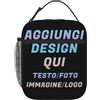 Generic Lunch Box Personalizzata - Il Tuo Con Foto Testo Nome Borsa Termica Personalizzate, Porta Pranzo&Borsa Porta Pranzo Per Adulti E Bambini, Idea Regalo Natale, Compleanno, Scuola