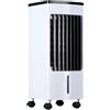 Lifetime Air Climatizzatore mobile - Ventilatore, umidificatore e refrigeratore d'aria - Climatizzatore senza tubo di scarico - Air Cooler 55 dB - Telecomando e timer - Serbatoio acqua 4 l - 22 x 24 x