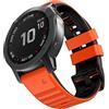 MYSNBKN Cinturino per Garmin Fenix 7/Fenix 6/Fenix 5, Cinturino in silicone da 22mm per Approach S60/S62,D2 Delta,EPIX 2,Forerunner 935/945(montaggio rapido)