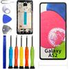 ERYNK Display LCD per Samsung Galaxy A52 (4G/5G） SM-A525F [con cornice][nessuna funzione di impronte digitali] [6.5] display LCD Touch Screen Digitizer con set di attrezzi