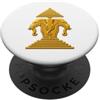 BucLa Custom Tee LAOS erawan Elefante a tre teste tutto oro PopSockets PopGrip Adesivo
