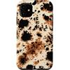 generic Custodia per iPhone 11 Motivo animale tartarugato con stampa mucca marrone