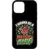 Cute Fruit Cartoon Joke for Food Lovers Custodia per iPhone 12 mini Divertente cibo gioco di parole anguria melonaire amante dei soldi