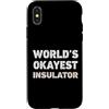 Funny Insulator outfits Custodia per iPhone X/XS Isolante divertente isolante più buono del mondo