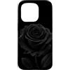 Dark Rose Bloom Custodia per iPhone 15 Pro Giardino gotico floreale scuro rosa nera