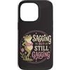 Frog Aging Humor Custodia per iPhone 13 Pro Sagging Ma Ancora Bavaglio Divertente Rana Umorismo Retrò