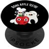 Punny Bone Bone Apple Teeth - Divertente gioco di parole PopSockets PopGrip Adesivo