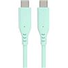 PREMIUMCORD Cavo di Collegamento in Silicone USB-C, Ricarica fino a 3A (20V/60W), Cavo Dati fino a 480 Mbit/s, Cavo Extra Morbido, Connettori Robusti, Lunghezza 1,5m
