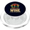 Painting Wine Lover Some Girls Funny Ret Pittura E Vino Alcune Ragazze Divertente Artista Retro Tramonto PopSockets PopGrip per MagSafe