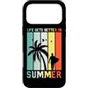 Hello Summer Life Vibes Birthday Holiday Custodia per iPhone 17 Pro Max Fantastica stagione estiva spiaggia vacanza regalo da viaggio per uomini, donne e bambini