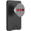 80s 90s Y2K pixel art hearts Y2K 90s 80s Pixel Art Cuori PopSockets PopWallet per MagSafe
