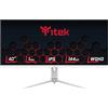 Itek Monitor GGF - 40 pollici, Piatto, Risoluzione 3440x1440 Ultra WQHD, Schermo 21:9, HDR600, Pannello IPS da 144Hz, risp. 1ms, collegamento HDMI e DP, Uscita Audio,luci Led RGB, HUB USB,Type-C