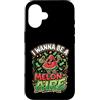 Cute Fruit Cartoon Joke for Food Lovers Custodia per iPhone 16 Divertente cibo gioco di parole anguria melonaire amante dei soldi