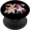 France Tunisia Roots Bandiera Tunisia Francia Radici tunisine Orgogliosa francese PopSockets PopGrip Adesivo