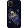 Hummingbird Apparel For Kids and Adults Custodia per iPhone 11 Pro Max Giardino botanico floreale lilla ortensia colibrì