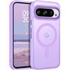 BENTOBEN Custodia per Google Pixel 9 Pro, custodia magnetica traslucida opaca per Pixel 9 Pro, compatibile con MagSafe, sottile, antiurto, per donne e uomini, custodia protettiva per Google Pixel 9